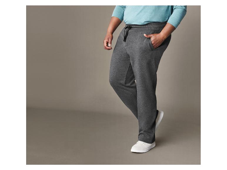 Graue Jogginghose mit Kordelzug in der Taille.