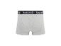 Graue Reebok Boxershorts mit schwarzem Bund und weißem Logo