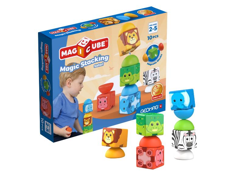Geomag Magicube Safari Magnet-Stapelblöcke für 2-5 Jahre, 10 Teile.