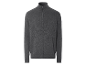 Dunkelgrauer Herren-Reißverschluss-Pullover.