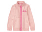 Rosa Mädchenjacke mit Reißverschluss und dem Schriftzug 'Love'.