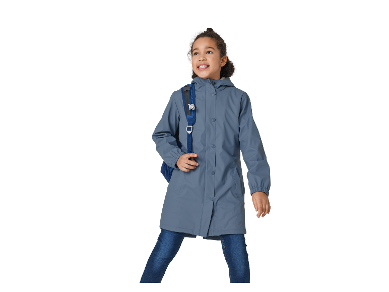 Kinder Thermo Regenjacke mit warmem Teddyfutter