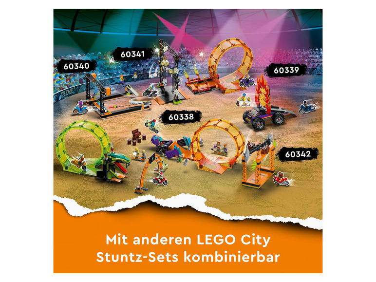 Gehe zu Vollbildansicht: LEGO® City 60341 »Umstoß-Stuntchallenge« - Bild 10