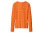 Orange geripptes Langarm-Top