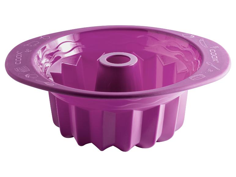 Lilafarbene Coox-Backform für Ringkuchen.