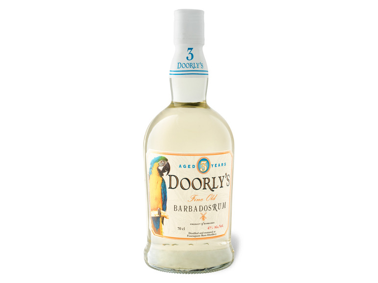 Gehe zu Vollbildansicht: Doorly's Barbados White Rum 3 Jahre 47% Vol - Bild 1