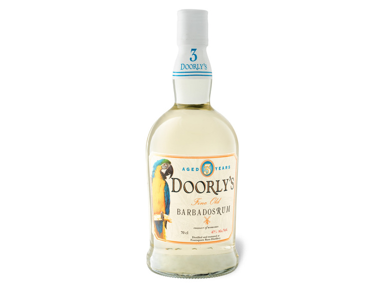 Barbados Vol 47% White Doorly\'s Rum Jahre 3