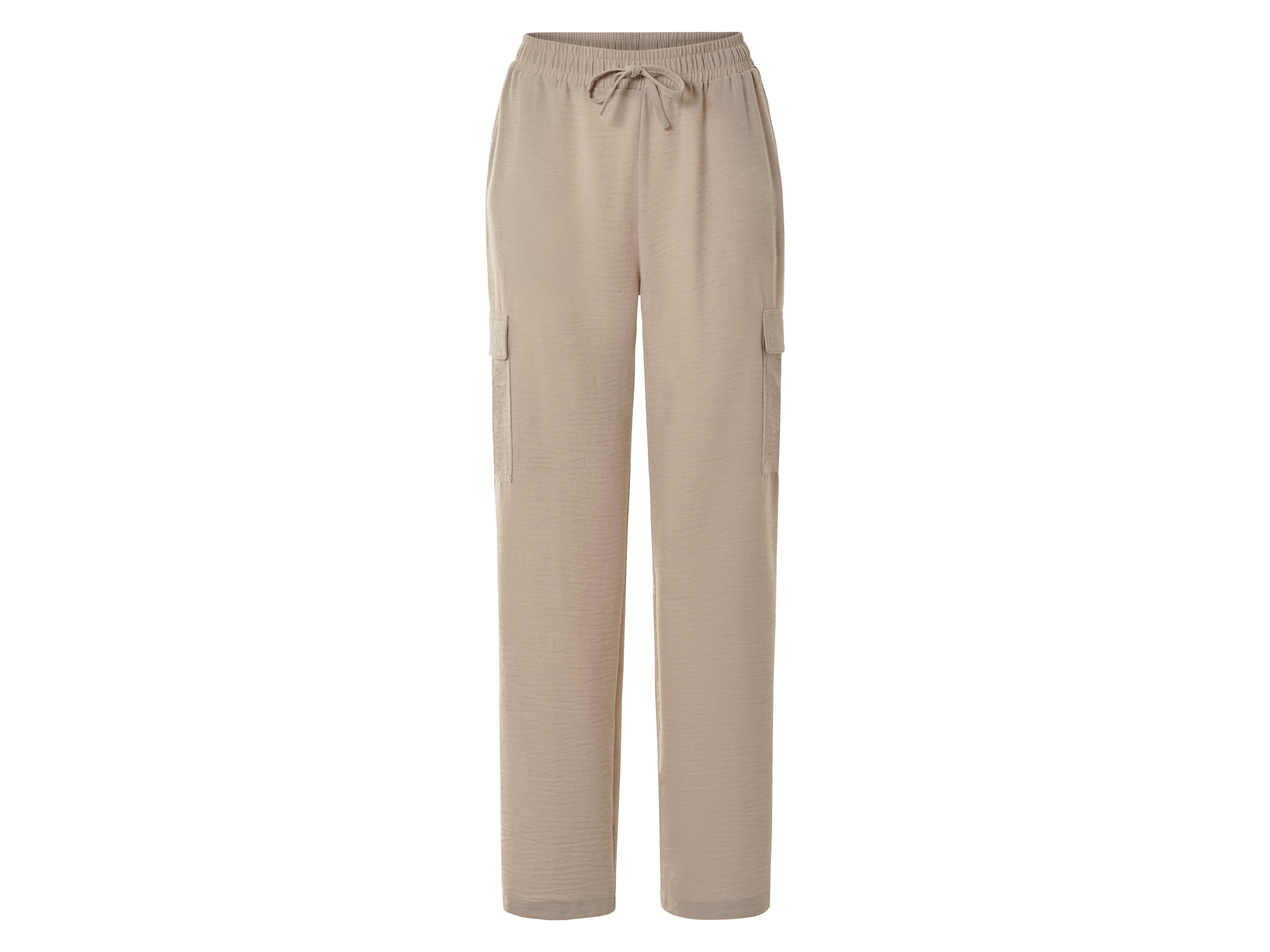 ESMARA® Damen Cargohose, leger geschnitten (Beige, XS(32/34))