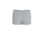 Graue Boxershorts für Herren mit weißem Bundstreifen.