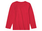 Rotes Langarmshirt.
