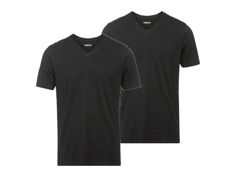 Gehe zu Vollbildansicht: MEXX Herren Unterhemden-T-Shirts, 2 Stück, Regular Fit - Bild 2