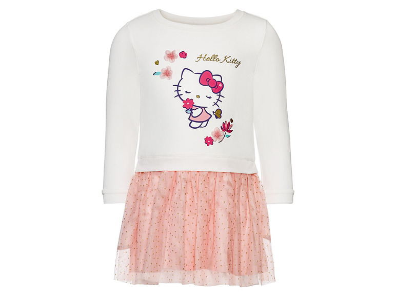 Weißes Hello Kitty Sweatshirt mit Tüllrock