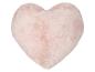 Rosa flauschiges Herzkissen