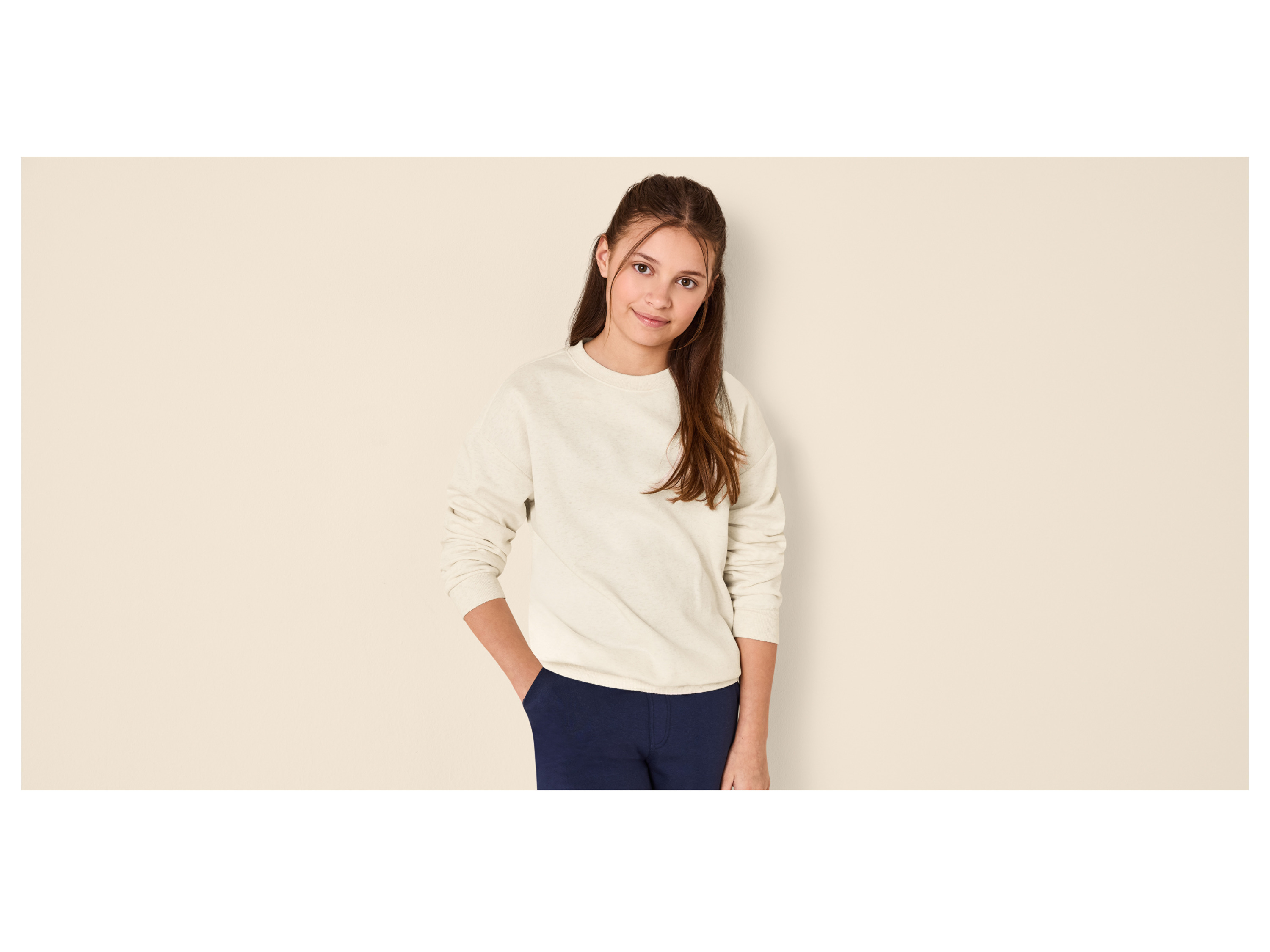 ESMARA KIDS Kinder Sweatshirt (Beige, 146/152) – Bild 2 von 3