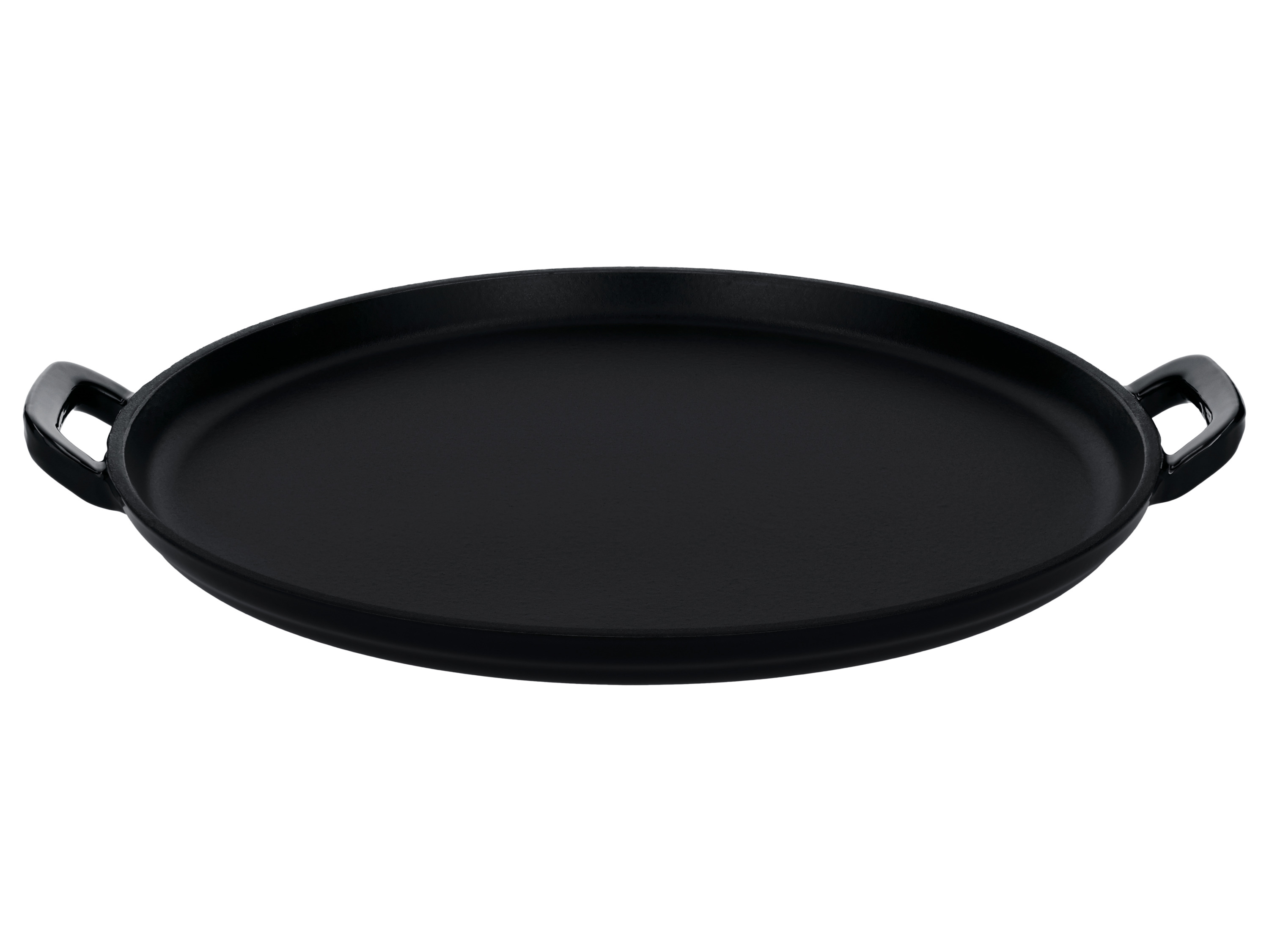 SILVERCREST® Premium-Gusseisenpizzaplatte Ø 31 cm Premium-Gusseisengrillplatte L 36,0 x B 26,0 cm (Pizzaplatte/schwarz)