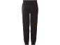 Schwarze Jogginghose mit elastischem Bund und Bündchen.