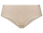 Beigefarbene Unterhose mit elastischem Bund.