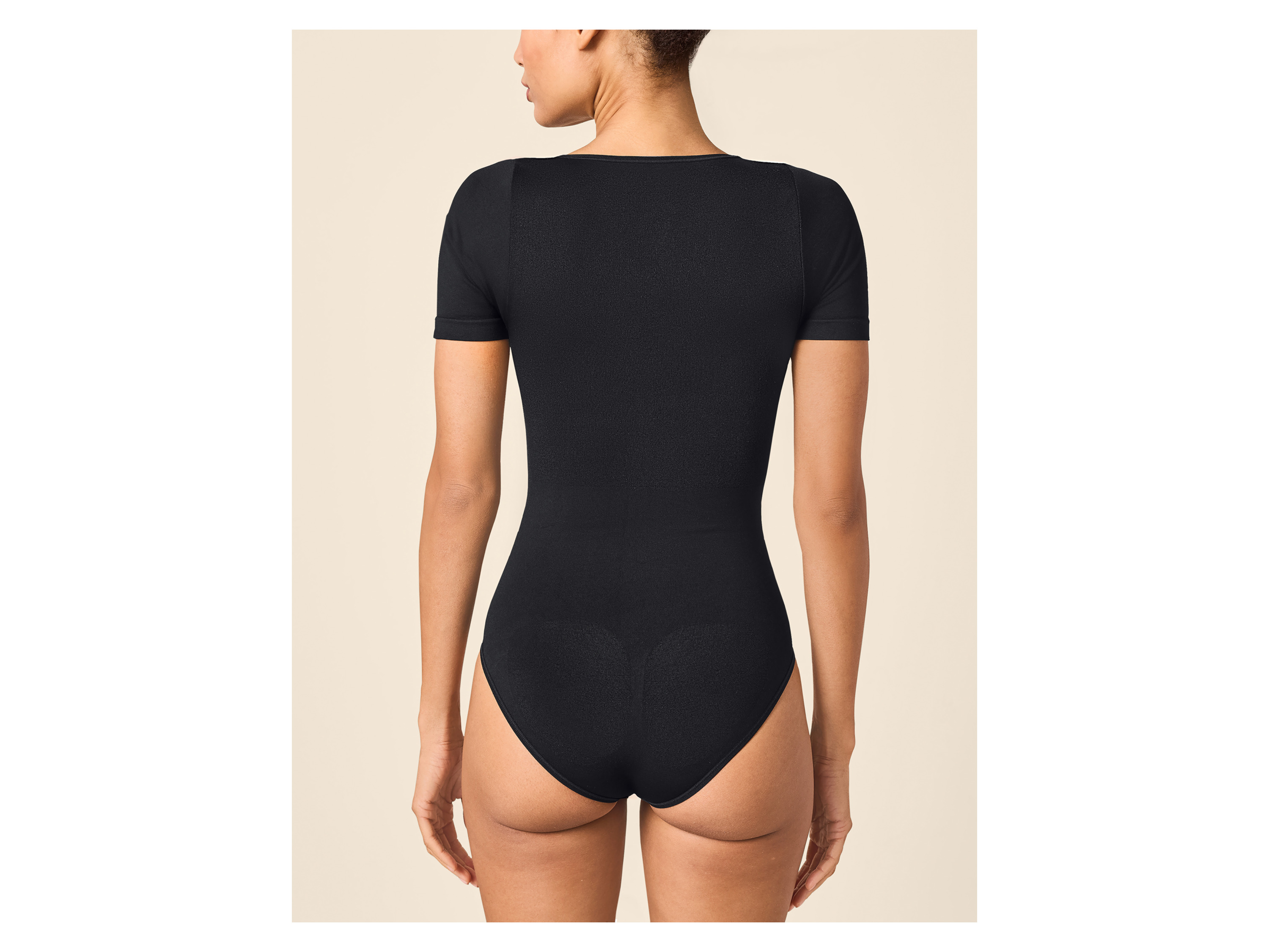 ESMARA® Damen Soft-Shaping-T-Shirt-Body (Schwarz, M(40/42)) – Bild 4 von 4
