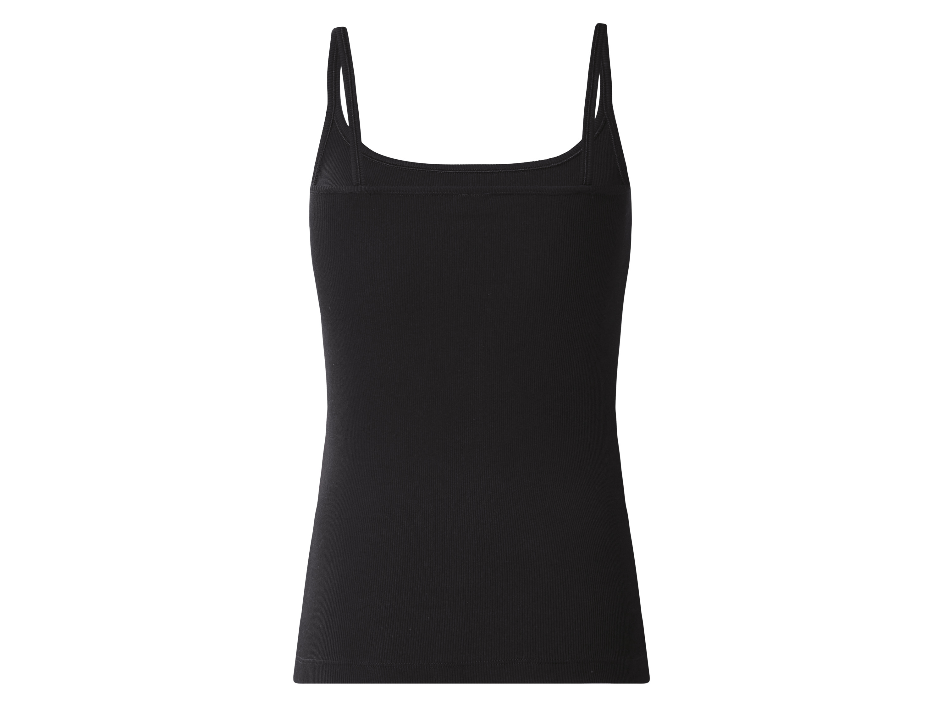 Thumbnail - esmara® Damen Spaghettiträgerhemd Rippe (Schwarz, M(40/42))