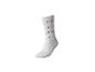 Weißer Socken mit roten Alphabetbuchstaben