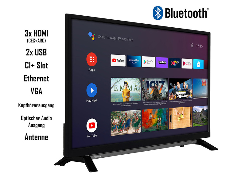 Gehe zu Vollbildansicht: TOSHIBA 32LA2B63DAX 32 Zoll Fernseher / Smart TV (Full HD, HDR, Triple-Tuner, Bluetooth) - Bild 2