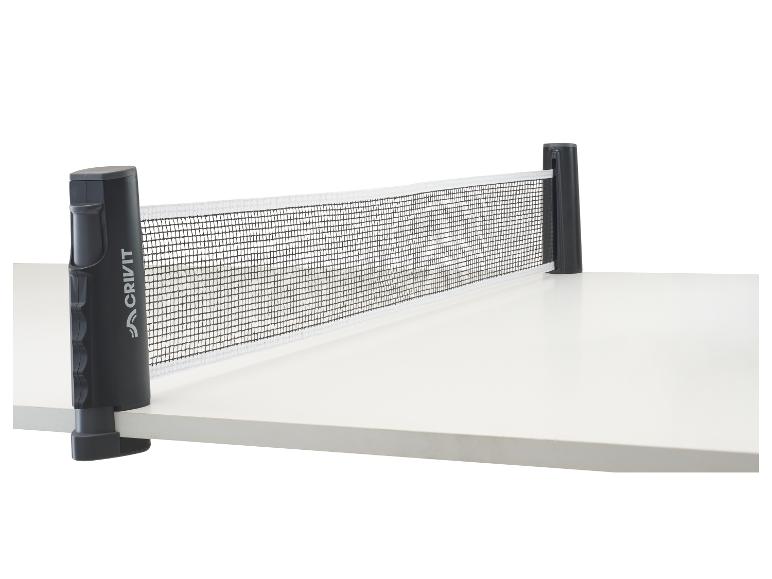 Crivit Tischtennisnetz auf einem weißen Tisch