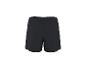 Schwarze Sporthose mit elastischem Bund.