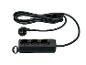 TRONIC® schwarze 3-fach Steckdosenleiste mit 16A 250V Stecker und Kabel