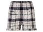 Rosa und schwarze karierte Shorts mit Rüschensaum