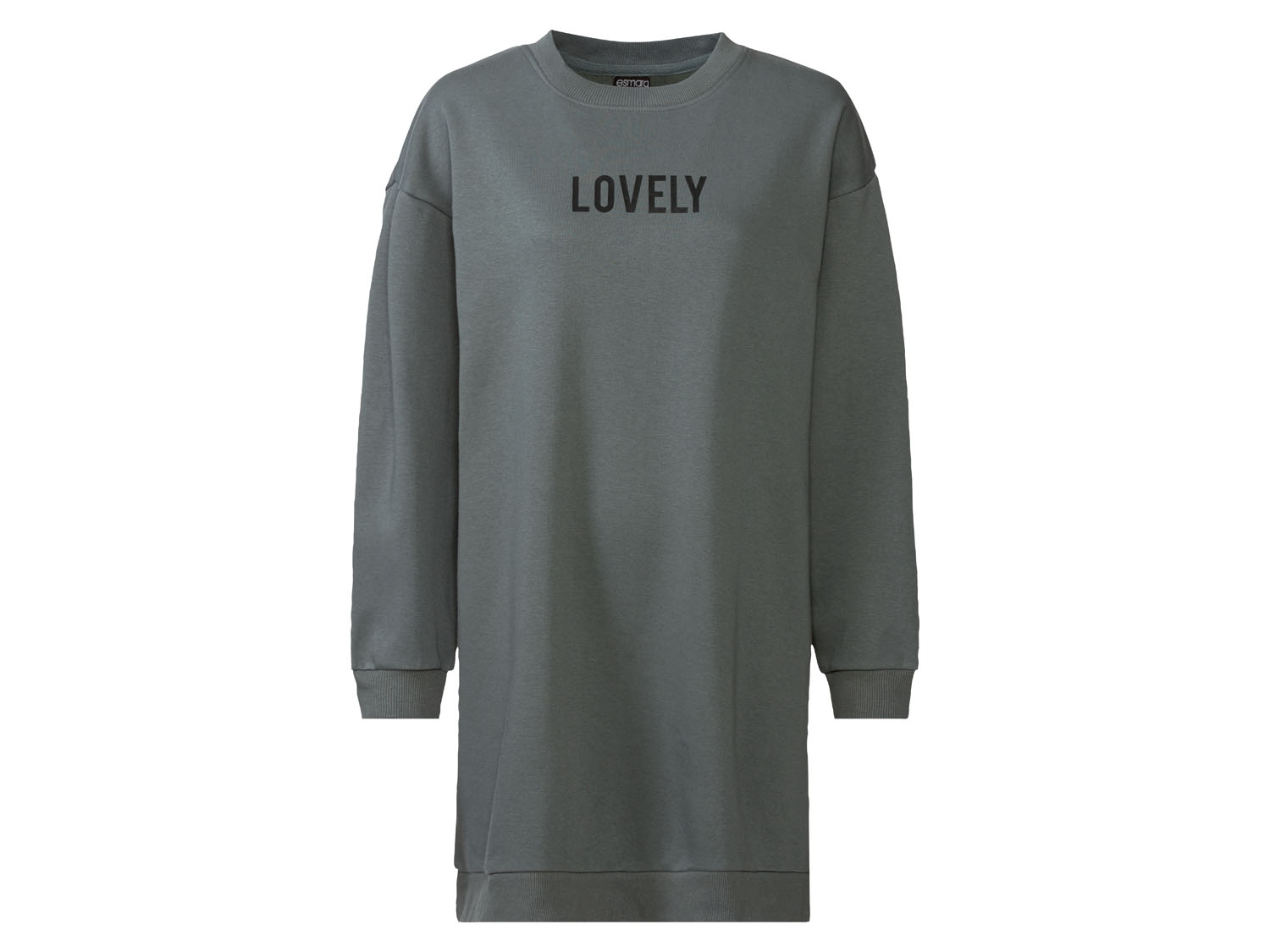 esmara® Damen Sweatkleid (Grün, S(36/38)) | 04055332035745