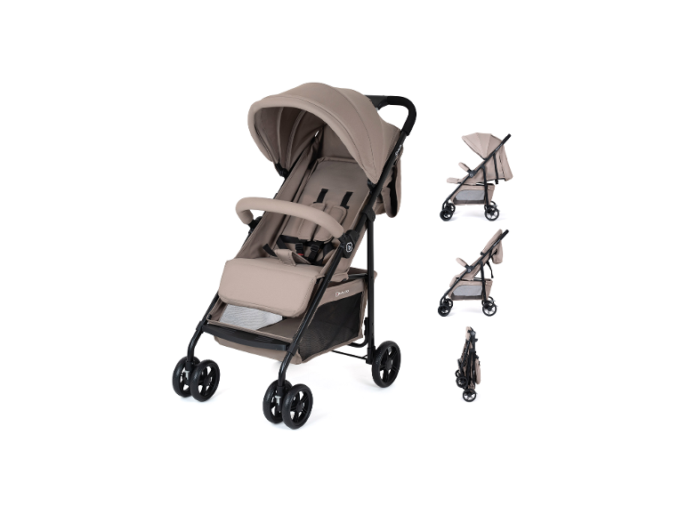 BABYGO Kinderwagen Buggy Easy Travel in verschiedenen Positionen und zusammengeklappt