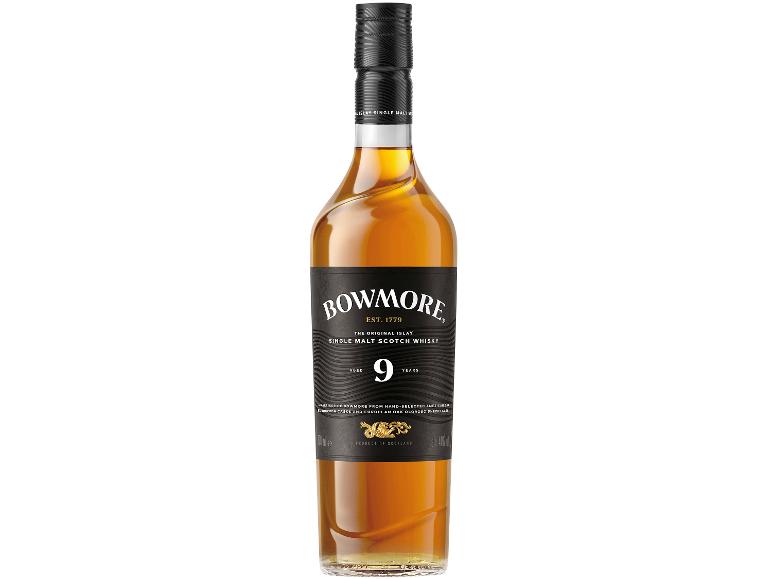 Flasche 9 Jahre alter Single Malt Scotch Whisky.
