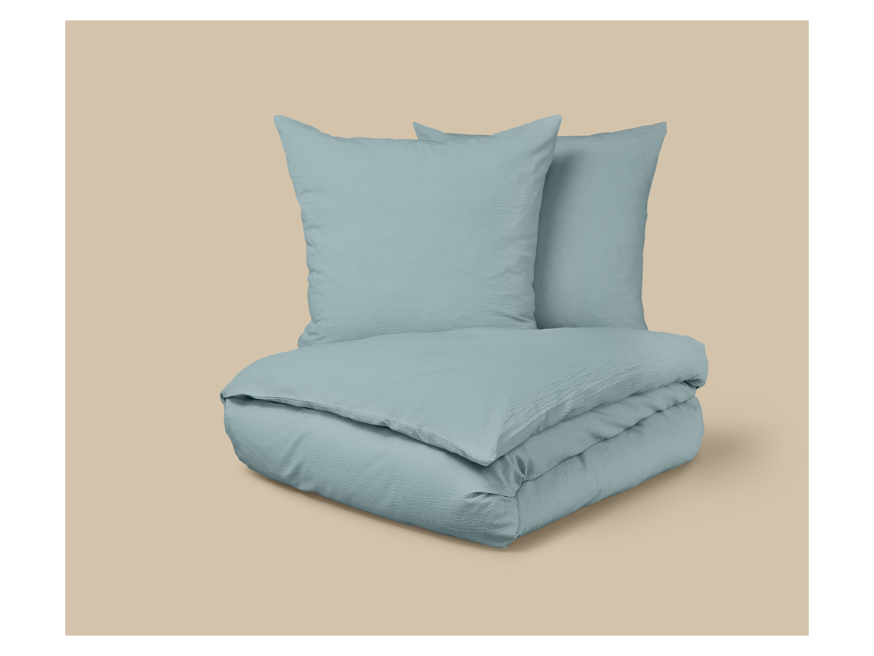 LIVARNO® Seersucker-Bettwäsche, 200 x 220 cm (Mint) – Bild 2 von 3