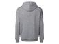 Ein grauer Hoodie mit Kapuze.