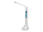 LED-Schreibtischlampe mit integrierter Uhr und Thermometer.