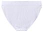 Weiße gerippte Baumwollslips für Damen