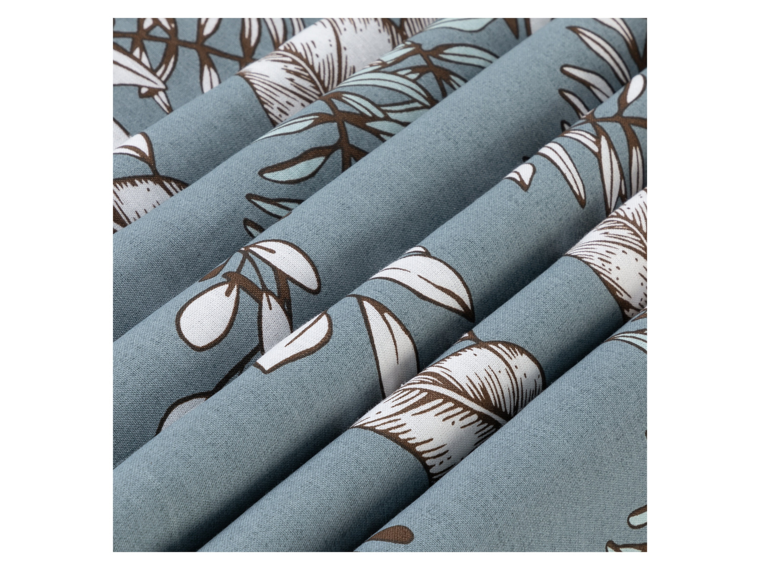 Thumbnail - LIVARNO home Renforcé-Bettwäsche, 155 x 220 cm  (Blumen/grau)""