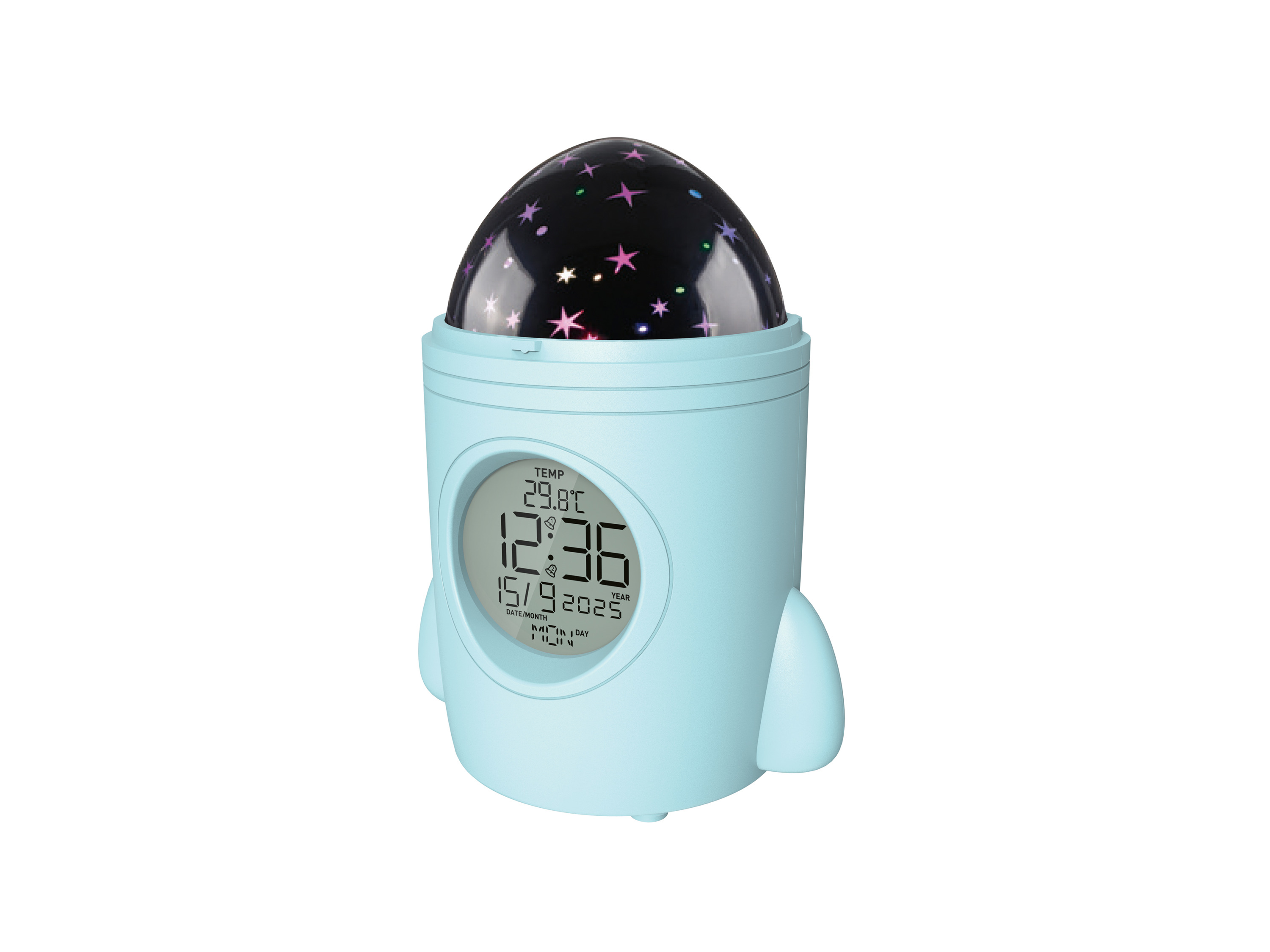 TRONIC® Wecker mit Sternenprojektion (Türkis)