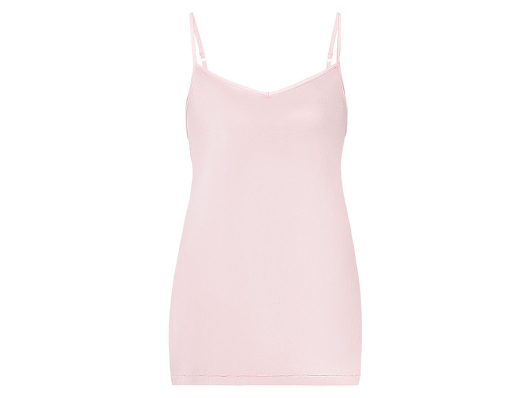 Ein rosafarbenes Spaghettiträger-Top.