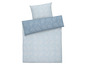 Ein blaues Bettbezug-Set mit Paisley-Muster