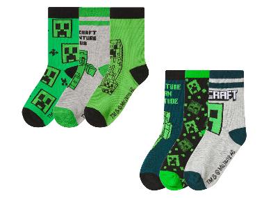 Kleinkinder/Kinder Socken, 3 Paar »Minecraft«
