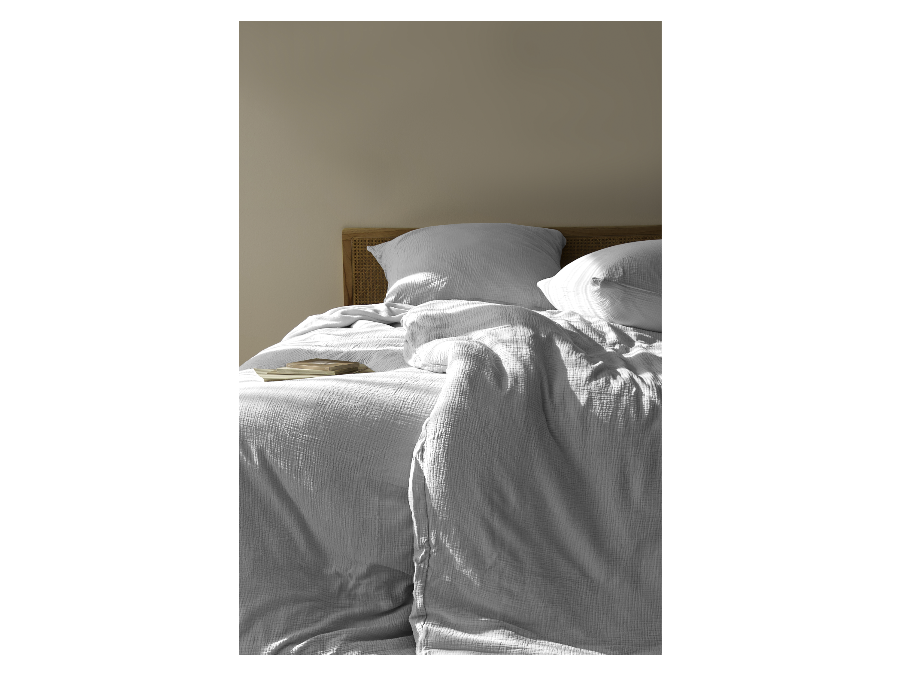 Thumbnail - Bierbaum Bettwäsche Musselin (Hellgrau, 135 x 200/ 40 x 80 cm)