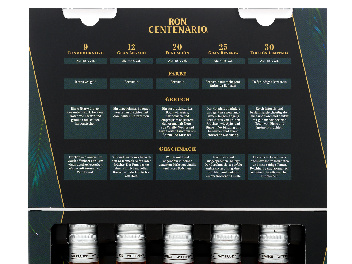 Ron Centenario Rum Tasting Set Entdeckerpaket - 5 x 50…