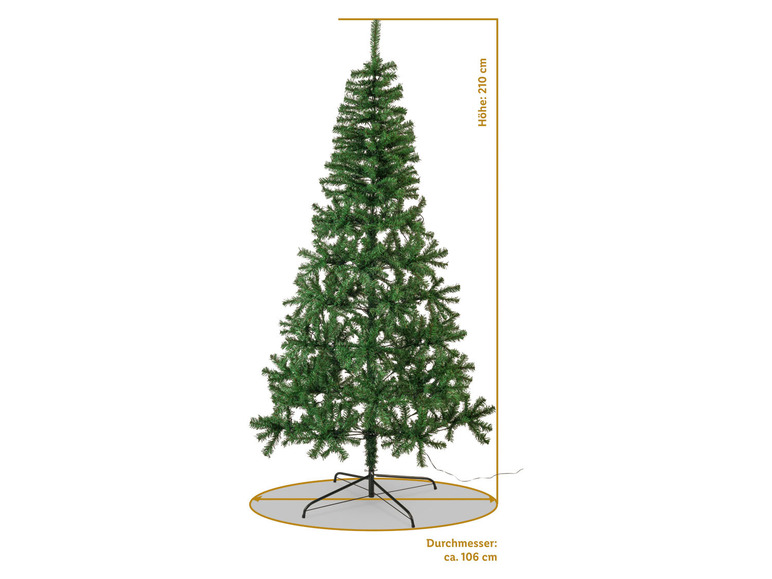Gehe zu Vollbildansicht: LIVARNO home LED-Weihnachtsbaum, 210 cm, mit 180 LEDs - Bild 7