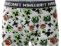 Graue Jungen-Boxershorts mit grünem Pixelmonster- und TNT-Block-Muster