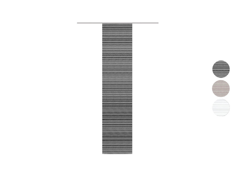 Gehe zu Vollbildansicht: Home Wohnideen Schiebevorhang »FOLKE«, mit Querstreifen-Grund, halbtransparent, 245 x 60 cm - Bild 1