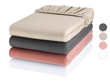 LIVARNO home Jersey-Boxspring-Spannbettlaken, 180-200 x 200 cm