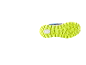 Neon-grüne Sportschuhsohle mit rutschfestem Profil.