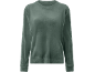 Damen-Plüsch-Sweatshirt in Olivgrün