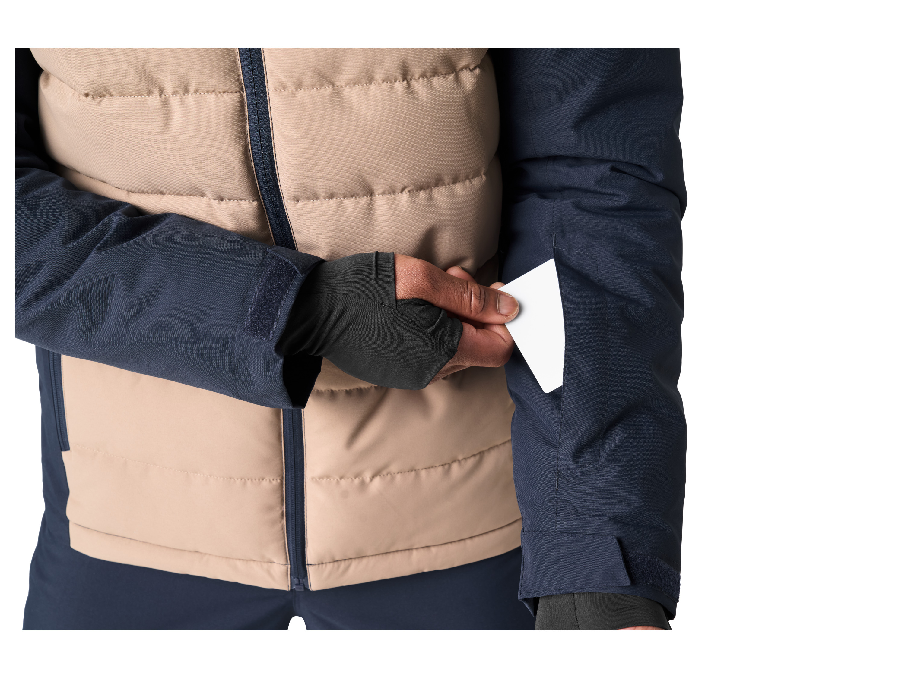 Thumbnail - CRIVIT Herren Skijacke (navy/beige, S (44/46))